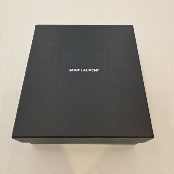 💯 Authentic Saint Laurent Opyum Crystal Black Strappy Sandals - Picture 16 of 17